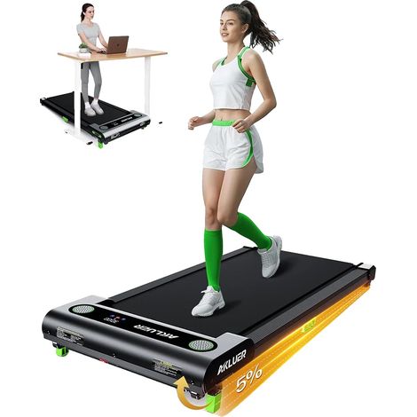 Cinta de correr Walking Pad, 2,5 CV, inclinación ajustable, mando a distancia, pantalla LED, capacidad de 150 kg. (1/2)