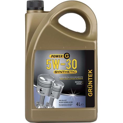 Olio Power-G sintetico 4L 5W30 per motorediesel e benzina
