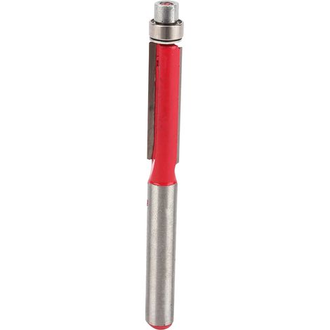 Durable 1/4"End Dual Flutes Straight Shank Trim Router Flush Trim Cutter Bit Tool