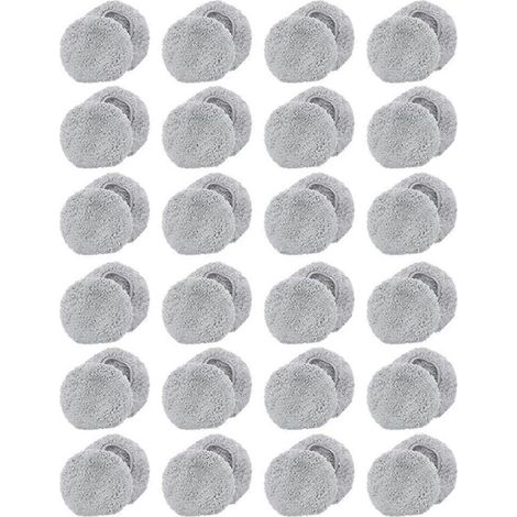 48 piezas para Hobot 188 198 388 DBOT W120 Limpiador de ventanas Paño de limpieza Robot de limpieza de ventanas Trapo de mopa V()