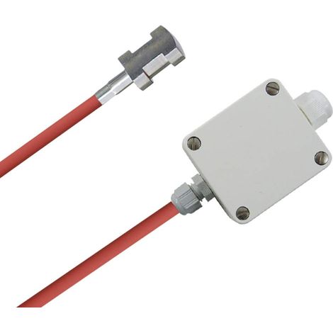 iOVEO 211AL02205 - Misuratore della temperatura di posa del tubo, sensore PT1000 di contatto, uscita 0-10 V o 4-20 mA, 5 metri