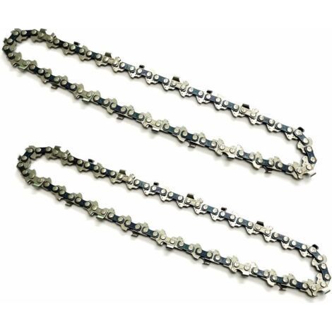 Catene da 6 pollici per mini motosega portatile, sega ricaricabile, passo 1/4 di pollice, spessore 0,043 pollici/1,1 mm, numero di catena 37DL, lunghezza di taglio effettiva 15 cm, per rifilatura di e (1/4)