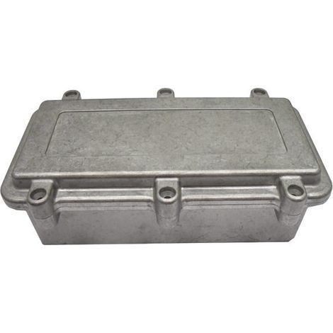 Boîtier RS PRO en Fonte d'aluminium, 192 x 96 x 67mm, Argent IP67, Blindé ( Prix pour 1 )