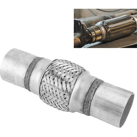 Edelstahl-Geflecht-Auspuffrohr 2 x 8 Zoll, 51 mm x 200 mm (Lieferung in Kartonverpackung) (1/5)