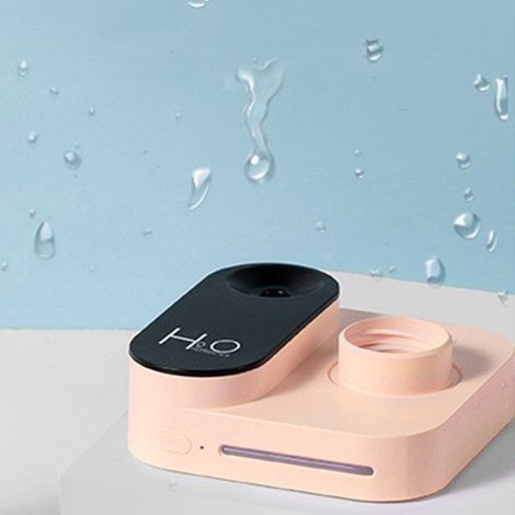 Mini humidif. photo USB – 30-40 mL/h brume fine – sans fil – rose (1/5)