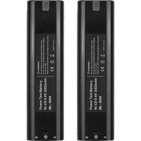 2 PCS Batterie Rechargeable Ni-CD pour MAKITA 6000 9000 - Pack de Remplacement 1500mAh (1/5)