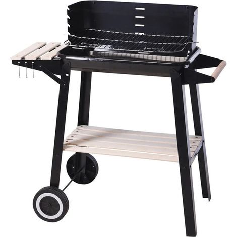 Barbecue Charbon Rectangulaire Compact, Idéal Pour Balcons Et Petits Jardins - Bbq Collection (1/3)