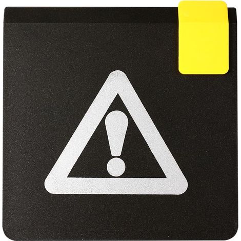 Plaque de porte Danger - Europe design 95x95mm - 4270104