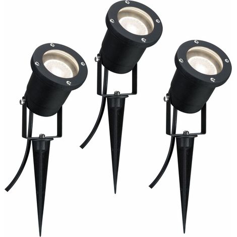 Paulmann 98897 LED-Gartenstrahler 3er Set LED GU10 10.5 W Schwarz (1/2)
