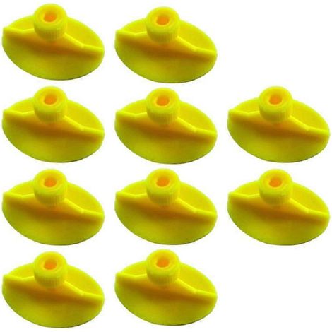 Kit de réparation de bosses de voiture en 10 pièces, neuf, jaune, avec languette de traction, joint de culasse et ventouse. (1/5)