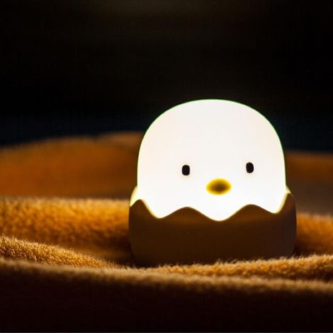 Veilleuse bébé, veilleuse bébé à gradation tactile, veilleuse poussin rechargeable, cadeau pour décor de chambre d'enfant, lampe de chevet chambre