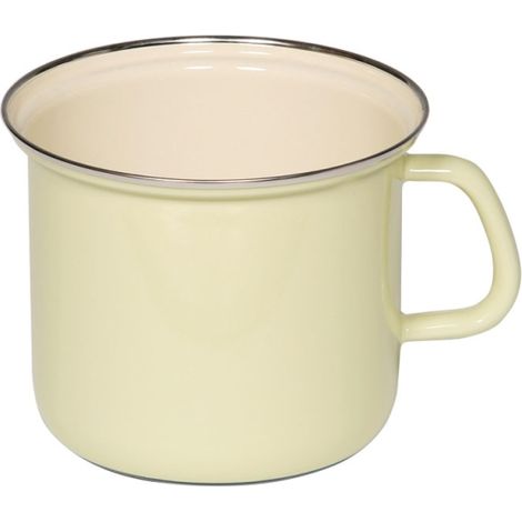 Riess olla con borde cromado Ø16cm 2 litros esmalte Classic Pastel Yellow