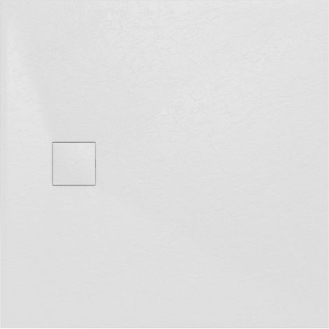 Aquariss SMC Slate Effect Shower Enclosure Tray Base 90cm Wide and Length 90cm White (1/5)
