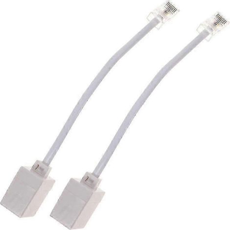 2pcs Rj11 à Rj45 Adaptateur téléphone à Ethernet Adaptateur téléphone à câble Ethernet [hsff] (1/3)