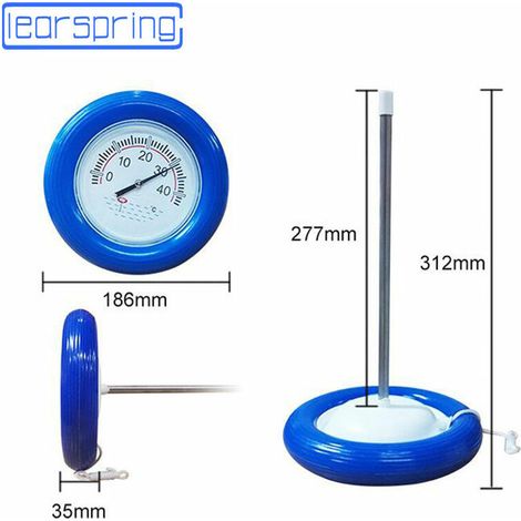Nazalus-Heißer Verkauf-Schwimmendes Reifen-Schwimmbad-Thermometer, großer runder Kopf, schwimmende Wassererkennung, Wasserthermometer, Temperaturtester