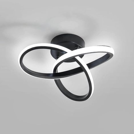 Plafonnier LED noir (1/5)