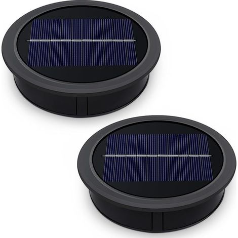 Akynite Lampe solaire de remplacement supérieure 10,5 cm pour lampes de jardin, 3,7 V 1200 mAh, lumière blanche chaude, étanche IP44, grand panneau solaire pour lampe de jardin (1/5)