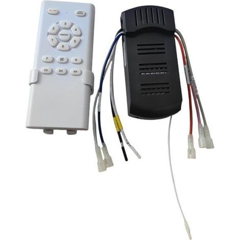 1 Kit télécommande universel, 6 vitesses, variateur lumière, minuterie, pour ventilateur plafond CC 120V (1/5)
