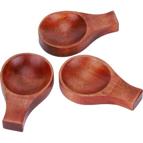 5-teiliges japanisches Holz-Gewürzschälchen für Sojasauce, Geschmacks- und Gewürzteller, Küchenutensil (1/5)