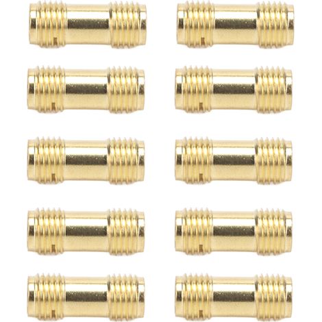 Kit de 10 adaptateurs pour câble coaxial RF SMAKK femelle-femelle (1/5)