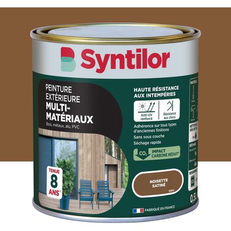 Vernice per esterni per legno, alluminio e PVC. SYNTILOR nocciola satinata 0,5 l SYNTILOR (1/5)