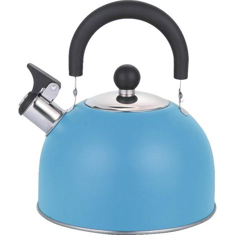 Bollitore con Fischio in Acciaio ad Induzione Colorato 2,5 Litri (1/2)
