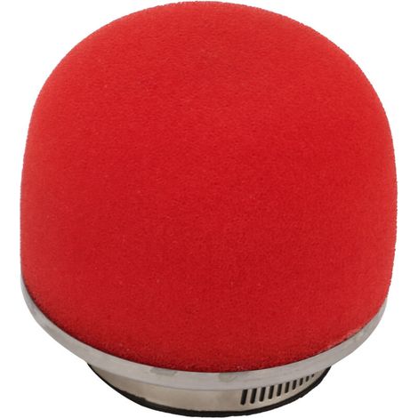 [2er-Pack] 54-mm-Luftfilter in Pilzform mit versetztem Filtergehäuse und großem rotem Schwamm für Motorradtuning und Hochleistungs-Luftansaugung (1/4)
