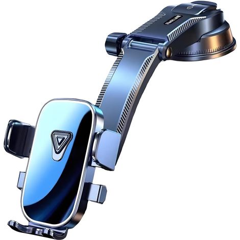 Support voiture avec ventouse rotatif à 360 °, anti-secousses, compatible avec tableau de bord et pare-brise (1/5)