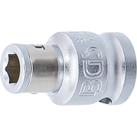 Adaptateur avec Bille de Retenue 10 mm (3/8) - Six Pans Intérieurs 6,3 mm (1/4) - Précision et Sécurité - D-Work (1/5)