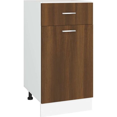 Maison Exclusive - Cajón bajo "Lyon" roble marrón 40x46x81,5 cm M (1/5)