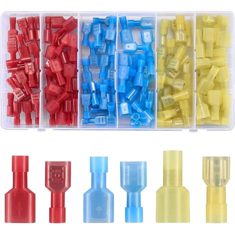 Morsetti per saldatura ING, morsetti di collegamento, set da 110 morsetti per cavi in ​​nylon impermeabile, morsetti per connettori maschio/femmina - AquaForge (1/2)