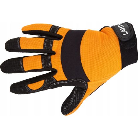 Guantes de trabajo de seguridad negros y naranjas L280110K 11 XXL Lahti PRO