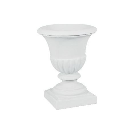 Calice Liscio in resina Bianco