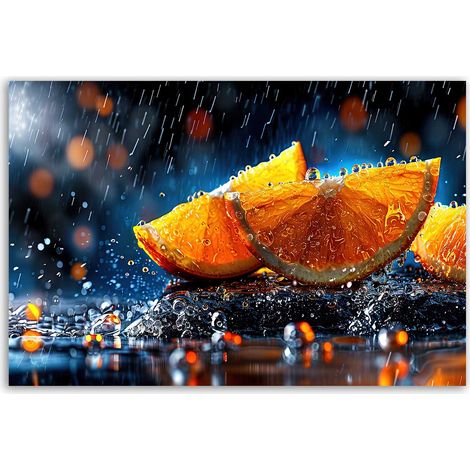 Tableau quartier d’orange sous la pluie (1/5)