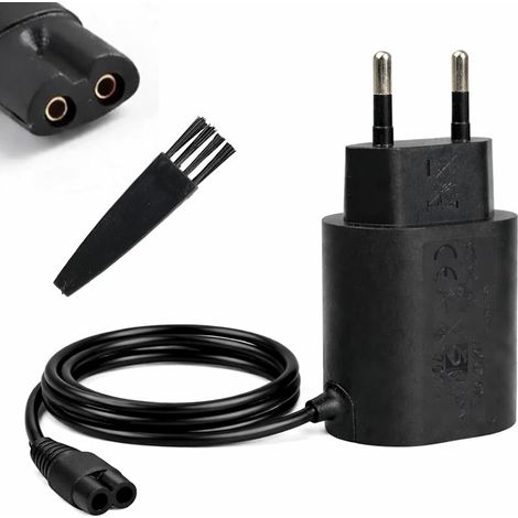 Chargeur 12V 0.4A Compatible avec Rasoirs Électriques Braun Séries 9/8/7/6/5/4/3/2/1, Adaptateur de Remplacement pour Modèles 3000s, 790cc, 5090cc, 5030s, Tondeuse pour Braun Series 9 Barbe (1/5)