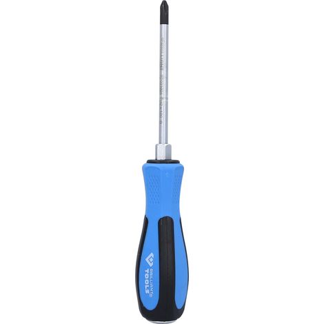 BRILLIANT TOOLS BT031024 Giravite a croce con calotta di percussione, PH2 x 100 mm [Powered by KS TOOLS] (1/4)