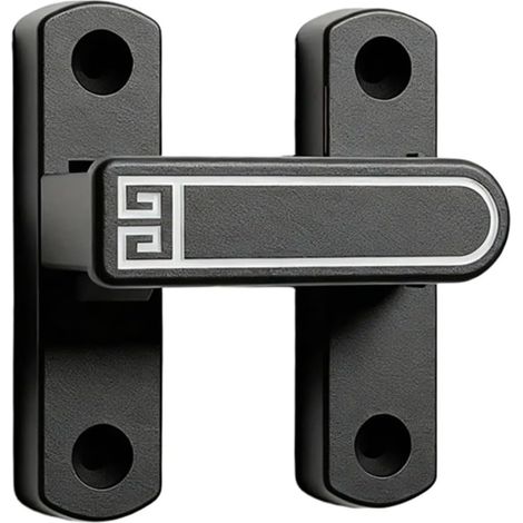 Sicherheitsschloss aus Zinklegierung mit Rutschfestigkeit (schwarz) (1/5)