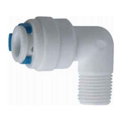 Codo Osmosis Rosca Macho  1/8 Tubo 1/4 Membrana