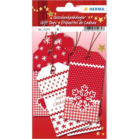 Étiquettes cadeau herma 15274 paillettes recto verso 80x40mm