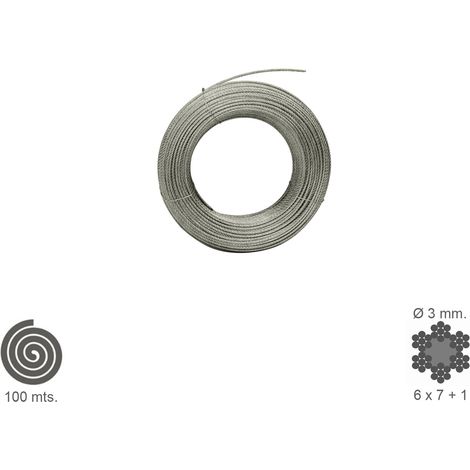 Cable Galvanizado   3 mm. (Rollo 100 Metros) No Elevacion (1/5)