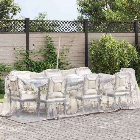 Bâche transparente avec œillets 2x8 m polyéthylène