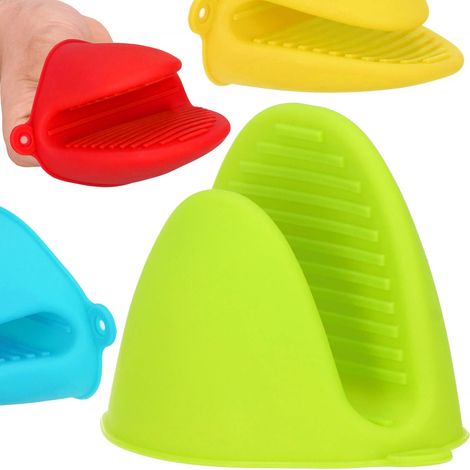 PINZA DA CUCINA IN SILICONE GUANTO PROTETTIVO IN GOMMA PRESINA PER PENTOLE 2 pezzi