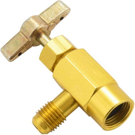 Adaptateur 1/4 SAE pour bouteille de réfrigérant de climatiseur automobile N (1/4)