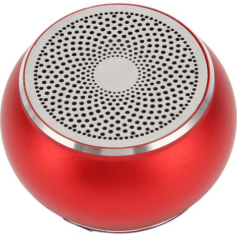 Enceinte Bluetooth compacte et légère, étanche IP67, sans fil et portable, idéale pour la douche, la chambre, le vélo ou la voiture (rouge). (1/4)
