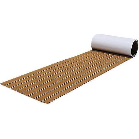 Tappetino adesivo in schiuma EVA 6 mm per barca o yacht, marrone, 240 x 45 cm (1/5)