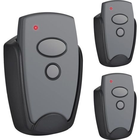 Lot de 3 émetteurs portatifs Marantec 868,3 MHz pour 302 384 304 313 321 323 131 - Télécommande de rechange pour Marantec - 2 canaux (1/5)