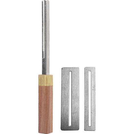 Lime à profiler les frettes de guitare, en bois massif, 4 fentes, outils de réparation des frettes avec 2 films de protection (1/5)