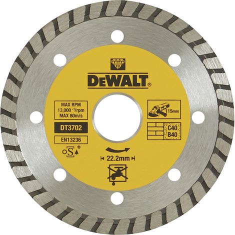 Disco de diamante, 115 x 22.2 mm  DeWalt DT3702-QZ