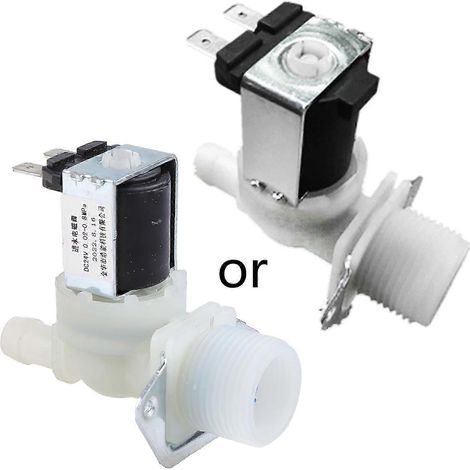 Électrovanne d'eau pour applications de vannes, compatible avec les machines à laver à entrée d'air 220V/12V/24V, type SH. (1/5)