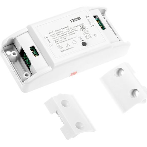 Módulo de interruptor Wi-Fi sencillo, compatible con Alexa, temporizador inteligente de 10 A/2200 W para controlar dispositivos eléctricos mediante una aplicación Android/iOS. (1/4)